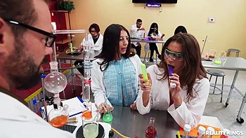 Sucks The Professors Cock And Joins Them With Selina Bentz And Brenna Mckenna