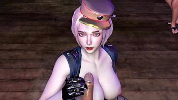 3D Big Boobs Slut Asian MILF Cheating with Stranger in Public