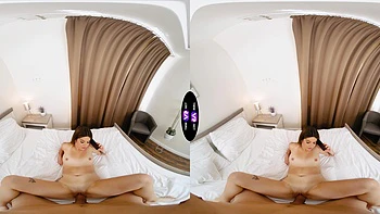 A couple has sex in different poses while the girl is filming herself