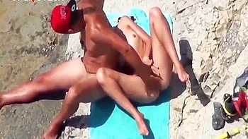 Beach . Super Horny Teen 18+ Getting Off Right On The Nude Beach