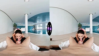 Glam Vixi Rafi rides cock in vr with incredible detail