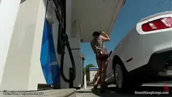 Ginger slut double penetration fucked