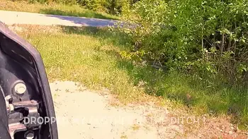 Chained to Tree with Vibrator inside but out of Reach