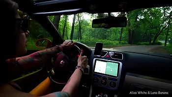 Lana Banana And Mini Dress - A Short Dress Gave Me A Blowjob In A Forest Park