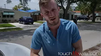 Hotwife Bribes Pissed Off Stud While Husband Watches - Cecelia Lion -