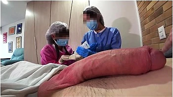 Two Nurses Decided To Try Out My New Dick In Practice