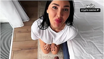 My Stepmom Without Panties Tricked Me To Cum In Her Pussy