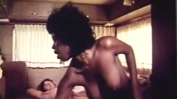 Bubble Butt Black Chick In A Caravan