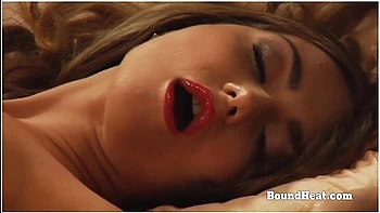 Sexy Lesbian Moaning And Orgasming On A Bed