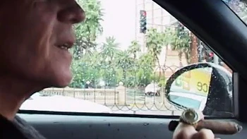 Sexy blonde picked up and fucked