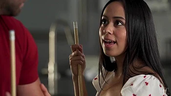 On the pool table: Cowgirl, Missonary  Licking Porn