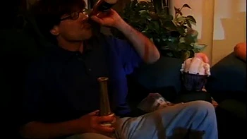 Pot heads watch 2 hot chicks fuck each other