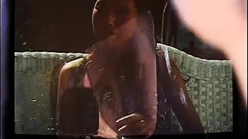 Pretty babe with red hair was penetrated in the chaise longue