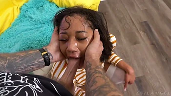 Alicia Reign And Bryan Gozzling - Black Goddess Has A Very Deep Throat!