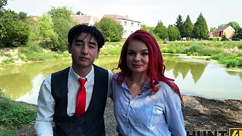 A guy fucked his wife in the forest with another girl