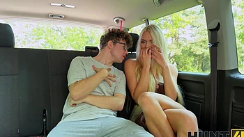 Hot babes Era Queen and Charlie Dean in a car scene