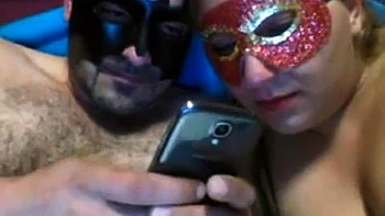 Masked Couple Fucking: Blowjob, Hardcore  Amateur Porn