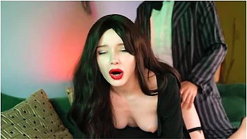 Gomez Rough Fucks Morticia Addams Tight Pussy And Creampie In Her Wet Pussy! Halloween Contest Vid!