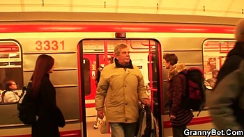 A Man Winning Over A Mature Fat Woman