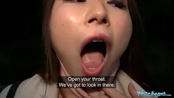 Public Agent Cheeky Asian wants to pay to fuck his massive fat cock