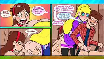 Gravity Falls Parody Cartoon Porn (Part 3): Anal, Pussy Licking, Sucking Creampie, Vaginal sex with Two Girls