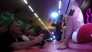 Sometimes a whore needs an audience to watch her squirt all over herself: Porn