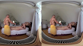 Ariana Cortez – VR Part 1 – French Newbie Creampied & Learns