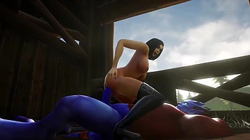 Big Blue Dick Anal : Warcraft Porn Parody