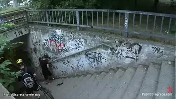 Hot ass European slut public fucked