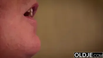 Old grand fucks hot teen pussy in pussy and mouth