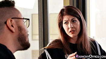 busty office MILF pussysmashed