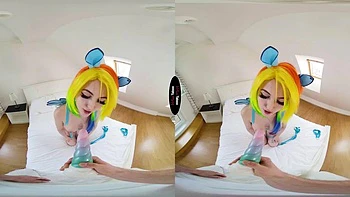 Rainbow dash: Blowjob, Doggy  Cowgirl VR Porn
