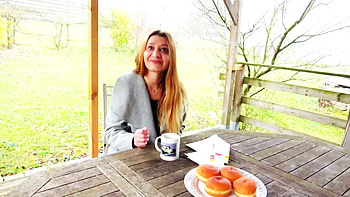 She loves to go coal this slut Jessie! - Jacquie et Michel TV