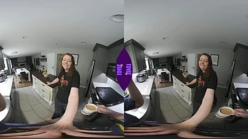 Coffee Time Kitchen Blowjob