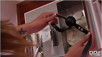 Gagged Nurse Candy Alexa Gets Her Asshole Filled During Clinic Domination