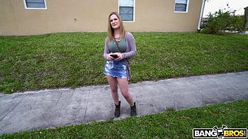 Big Tit Blonde Tricked and Fucked