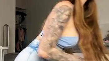 Adrianna Savu sportswear workout - super horny, dissolute gonzo porn!