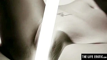 Hot Naked Brunette Fingerbangs Herself To An Intense Orgasm