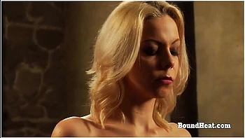 Tied Up Lesbian In Prison Masturbates Till Orgasm