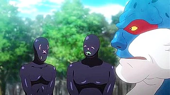 She is violated and penetrated by the boss's tentacles and creampied.