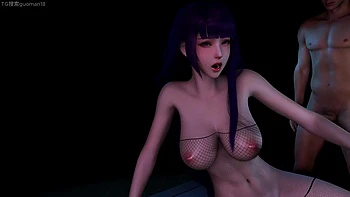 3D Hot Asian Slut with Big Boobs Have Group Sex