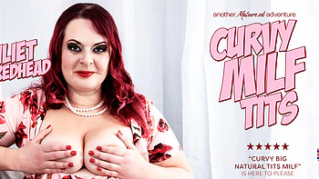 Juliet Redhead Is A Thick Curvy Milf With Big Natural Tits About To Please Herself While You Watch