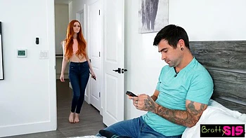 Sneaky Scarlet Skies Pranks Stepbro to Get to His Dick by Bratty Sis: Porn