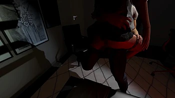 Foxy Asian Girl Standing Fuck in a Hotel Room