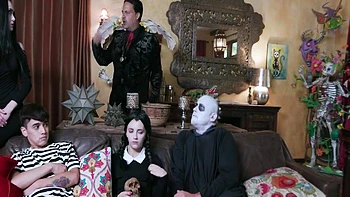 Costume Party Turns Into Hardcore Fuck Fest On Halloween Night