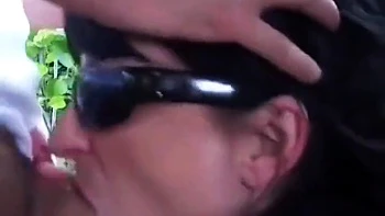 Italian Amateur Brunette Handles Two Cocks In The Countryside