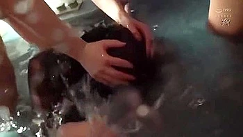 He holds her head down many times, makes her do deep throat, and thrusts a vibrator in and out, even cumming inside her.