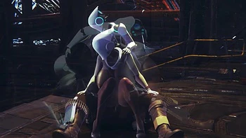 Din Djarin having fun with 2 Haydee robots: Starwars the Mandalorian & Haydee Crossover parody