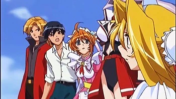 Horny japanese anime teens showing off their sexy bodies