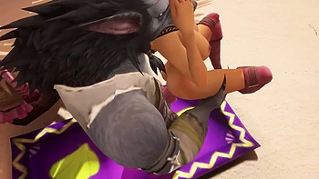Sex with a Werewolf at the Beach - Warcraft Porn Parody